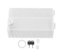 ViaGasaFamido Cassetta di Sicurezza per Termostato Coperchio Trasparente Protezione Termostato Trasparente con Chiavi per Casa Ufficio Fabbrica Scuola Industriale 7,28 X 4,72 X 2,48 Pollici