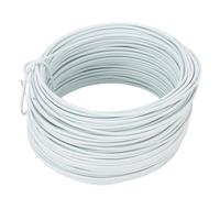 ViaGasaFamido Cavo di Collegamento in Acciaio Zincato con Bobina di Rinforzo 1,2 Mm e 28 M per L'industria delle Telecomunicazioni (WHITE)