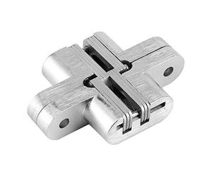 ViaGasaFamido Cerniera a Croce Nascosta, Acciaio Inossidabile Zincato, Funzionamento Silenzioso per Porte e Armadi