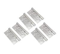 ViaGasaFamido Cerniera per Mobili, Cerniere per Porte Piatte Senza Mortasa in Acciaio Inossidabile, Funzionamento Silenzioso e Regolare 4,1x1,9 Pollici per Porte di Casa o Ufficio