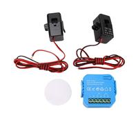 ViaGasaFamido Contatore di Energia Intelligente WiFi con Pinze CT 2x80A per il Monitoraggio dell'elettricità in Tempo Reale e il Monitoraggio Solare