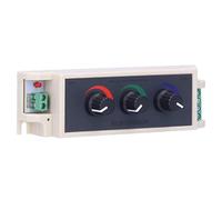 ViaGasaFamido Controller Dimmer Dimmer a LED Smart LED Dimmer RGB, Regolazione della luminosità per Luce LED DC12-24V con Controller a 3, Progettato per Miscelare Qualsiasi Colore e luminosità