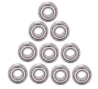 ViaGasaFamido Cuscinetti a Sfera 10pcs S698zz Cuscinetti in Miniatura Copri di Polvere di Acciaio Ad Alta velocità di Rotolamento Pratico Kit Acciaio Inossidabile Danno Ridotto Al Cuscinetto a Sfera