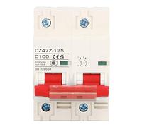 ViaGasaFamido DC 1000V 100A 2P Interruttore di Risposta Sensibile 35 Mm Din Gara di Montaggio Miniatura Interruttore per Fotovoltaico e Auto Elettrica (rosso)