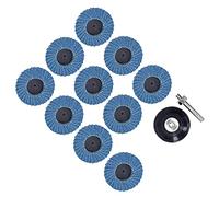 ViaGasaFamido Disco Lamellare a Disco Abrasivo da 10 Pezzi, in Corindone, Grana 80, Ad Alta Efficienza, per la Smerigliatura dei Metalli, per gli Appassionati del Fai da Te