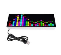 ViaGasaFamido Display dello Spettro Musicale a LED 16 * 24 RGB Rhythm Colorful 12 Effetti Dinamici Dynamic Effect USB Sonno Pickup Ambiente Ambiente Ambiente Orologio Elettronico Controllato