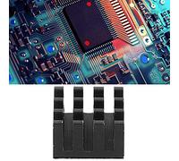 ViaGasaFamido Dissipatore di Calore in Alluminio da 20 Pezzi per Componenti Elettrici PCB LED, Adesivo 14x14x8mm o Verde, Raffreddamento Efficace per Chipset CPU Alimentatore Router Set Top Box