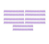 ViaGasaFamido Dorsi di Rilegatura in Plastica da 19 Mm con 30 Anelli per Carta A4 B5 A5, Confezione da 10 Raccoglitori a Pettine in PP con capacità di 150 Fogli, Design Aperto per Quaderni a Fogli