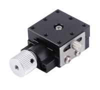 ViaGasaFamido Dovetail Manual Trimming Platform, HTB25-A Aluminum Alloy | Controllo della maniglia di rotazione degli ingranaggi, resistente ai graffi e alla corrosione, apparecchiature ottiche,
