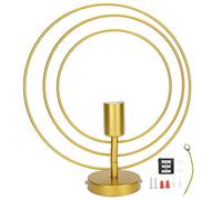 ViaGasaFamido E27 Cerchi D'oro a Sospensione Light Nordic Camera Nordic Camera da Letto Industrial Wind's Children's per Soggiorno, Sala da Pranzo, caffè, Corridoio, Festa a Tema