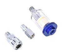 ViaGasaFamido Filtro Separatore di Acqua in Lega in Lega di Alluminio, Alta Efficienza per il Compressore d'Aria, Ideale per Filtrare l'impurità e l'umidità, Garantendo Aria Pulita e Secca,