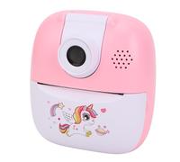 ViaGasaFamido Fotocamera per Bambini Stampa Istantanea, Schermo da 2,4 Pollici Videocamera Digitale da 24 MP 1080P con Obiettivo Ruotabile e Lettore MP3, per Ragazzi e Ragazze Dai 3 Ai 12