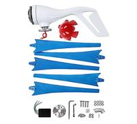 ViaGasaFamido Generatore Eolico, Kit Generatore Eolico in Lega di Alluminio Pressofuso 400 W 12 V con 5 Pale in Fibra di Nylon, Avviamento Basso a 2,5 M/s, per di Illuminazione Stradale Ibrido