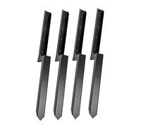 ViaGasaFamido H Progettazione a Forma di Acciaio Pesante Recinzione Post Riparazione Kit Recinzione Post Ancora Chiodi di Terra per la Riparazione di Pilastri di Ondeggiatura Inclinata e (4pack)