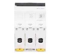 ViaGasaFamido Interruttore Automatico Miniaturizzato 3P 50A IC65N 400V 6000A, Sganciatore Termomagnetico, Custodia in PA66 per Montaggio su Guida DIN con Morsetto di Blocco Bistabile per (C10A(10A))