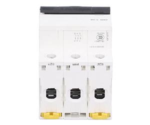 ViaGasaFamido Interruttore Automatico Miniaturizzato 3P 50A IC65N 400V 6000A, Sganciatore Termomagnetico, Custodia in PA66 per Montaggio su Guida DIN con Morsetto di Blocco Bistabile per (C10A(10A))