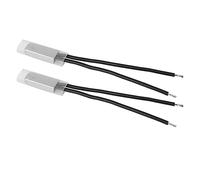 ViaGasaFamido Interruttore di Controllo della Temperatura KSD9700 2 Pcs NC Protettore Termico Interruttore di Termostato 250 V 5A 40-150 ℃ con Alloggiamento Metallico per Protezione Ad Alta (75℃)