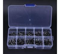 ViaGasaFamido Interruttore Tattile Tattile da 100 Pezzi, Interruttore Micro A Pulsante in Plastica, Carico Nominale CC 12 V 0,1 A per Circuiti Elettronici PCB
