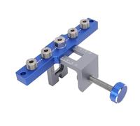 ViaGasaFamido Kit di Maschere per Fori Tascabili in Lega di Alluminio 6061 per Forature Precise con profondità Regolabile e Facile Allineamento per Progetti di Lavorazione del Legno Fai da Te