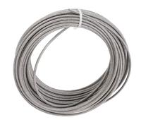 ViaGasaFamido Kit Fune, Cavo in Acciaio Inossidabile 304 Rivestito Blu 66 Piedi, 3 Mm, Resistenza Alla Rottura di 920 Libbre, con Tenditore M5 per Kit di Sospensione per Luci Esterno,