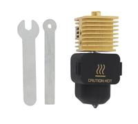 ViaGasaFamido Kit Hotend Interamente in Metallo con Ugello in Acciaio Temprato Dissipatore di Calore in Ottone Ad Alta Temperatura 320°C Magnetico Staccabile per Stampante 3D A1 A1 Mini (0,2 mm)