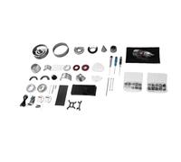 ViaGasaFamido Kit Modello Motore Turbofan per Aereo Scala 1/12 300 Pezzi Parti Macchina per Elicottero di Simulazione in Metallo con Scatola Ingranaggi Funzionante Regalo per gli Appassionati