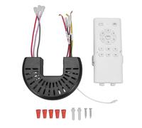 ViaGasaFamido Kit Telecomando Universale per Ventilatore da Soffitto 6 velocità Regolabili con Timer e Controllo a Lunga Distanza Installazione Semplice per la Sostituzione della Luce del