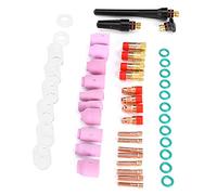 ViaGasaFamido Kit Torcia per Saldatura TIG 49 Pezzi 150 A 250 A WP17, 18, 26, Materiali di Consumo per Torcia per Saldatura per Cantieristica Navale, Elettronica e Metallurgia