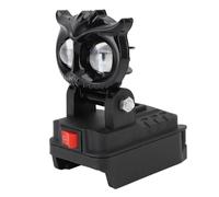 ViaGasaFamido Lampada da Lavoro a LED Senza Fili, Alimentata a Batteria con 2 Porte di Ricarica USB, Elevata luminosità da 18 W per Uso Automobilistico Ed Esterno