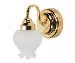 ViaGasaFamido Lampada da Parete per Casa delle Bambole 1:12 - Lampada da Parete a LED in Miniatura con Interruttore per Soggiorno e Corridoio, Illuminazione Realistica per Casa delle Bambole a