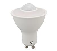 ViaGasaFamido Lampadina GU10, Lampadine con Sensore di Movimento Luce di Sicurezza Bianco Caldo per Soffitto Corridoio Lampada da Portico Luce Calda 3000K 5W, Industriale e Scientifica