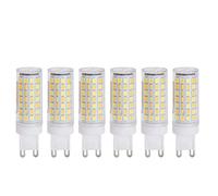ViaGasaFamido Lampadine LED G9 Dimmerabili 6 Pezzi Senza Sfarfallio 700LM Luce Bianca Calda Morbida Sostituzione Lampadine Tradizionali per Illuminazione Domestica Efficienza Energetica