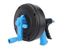 ViaGasaFamido Macchina per la Pulizia degli Scarichi, Serpente Idraulico in Acciaio da 65 Minuti con 2 modalità per Tubi da 50-75 Mm, Sbloccaggio Senza Sforzo per WC, Cucine, Vasche da Bagno (7,5 m