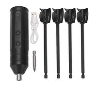 ViaGasaFamido Miscelatore in Resina Epossidica, Piastre per Miscelatore Epossidico Palmare Miscelatore Epossidico per Batteria Portatile con Asta di Ricambio 4 Pezzi (Nero)