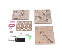 ViaGasaFamido Modello di Gru in Legno, Giocattolo di Assemblaggio in Legno Composito, Puzzle 3D Educativo con Telecomando per Bambini Dai 6 Ai 14 Anni