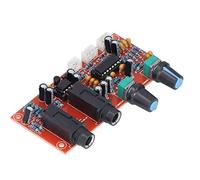 ViaGasaFamido Modulo Amplificatore per Microfono Digitale, Scheda Karaoke PCB, Fornisce Riverbero di Alta qualità, Supporta da 12 V a 24 V per la Maggior Parte dei Microfoni