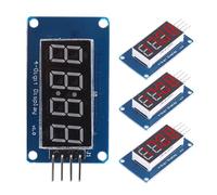 ViaGasaFamido Modulo Display a Tubo a 4 Cifre, Tabellone LED a Tubo Digitale PCB per Progetti Fai-da-te con luminosità Regolabile e Funzione Orologio