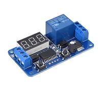 ViaGasaFamido Modulo relè Temporizzato da 12 V con Display LED, Interruttore Temporizzato del Controller PCB per Applicazioni MCU e Controllo della Temporizzazione del Ciclo