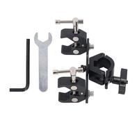 ViaGasaFamido Morsetto Rettangolare per Montaggio Satellitare, Accessori di Montaggio per Guardrail per Scaletta in Alluminio, Acciaio Inossidabile 304, con Cuscinetti in Gomma Antiscivolo