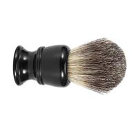 ViaGasaFamido Pennello da Barba per Capelli Ad Alta densità, Pennello per Capelli Morbido, Manico in Resina Nera per l'Uomo, Buon Padre, Rasatura da Uomo e Set di Toelettatura con Pelle di