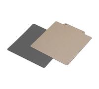 ViaGasaFamido Piastra di Stampa Doppia Laterale per Stampante 3D, Piastra di Costruzione 120x120 Mm, Pannelli PEI e PEI Liscio, Base Magnetica, Resistenza Ad Alta Temperatura, e Altre Stampanti 3D