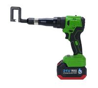 ViaGasaFamido Pinza Rivettatrice a Batteria, Acciaio Legato Ad Alta Durezza con Rotazione di 360 Gradi, Ideale per la Punzonatura Elettrica della Chiglia in Acciaio Leggero e la Facile Retrazione