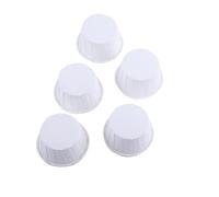 ViaGasaFamido Pirottini da Forno da 100 Pezzi, Carta Oleata per Muffin e Cupcake, Pirottini Resistenti Alle Alte Temperature per Feste e Matrimoni (Fondo bianco puro)