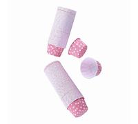 ViaGasaFamido Pirottini da Forno da 100 Pezzi, Carta Oleata per Muffin e Cupcake, Pirottini Resistenti Alle Alte Temperature per Feste e Matrimoni (puntini rosa)