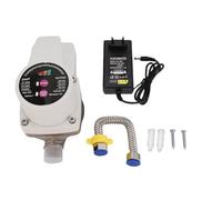 ViaGasaFamido Pompa Booster Pressione Acqua 3 Velocità Regolabile 100W 150W 200W Motore Brushless a Magnete Permanente Convertitore AC DC per Rubinetto Doccia WC Cucina Acqua Calda (Spina europea)