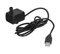 ViaGasaFamido Pompa Micro Sommergibile DC5V 85mA 120l All'ora Pompa Senza Spazzole con Sollevamento di 50 Cm e Ventosa per Piccole Fontane, Acquari e Impianti Idroponici