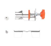 ViaGasaFamido Posizionatore per l'installazione della Porta dell'armadio, Maschere in Acciaio Inossidabile per Carichi Pesanti per il Montaggio Preciso della Porta, Regolabile 9 a 40 Mm per