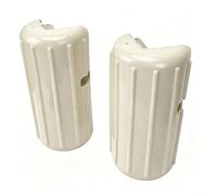 ViaGasaFamido Protezioni Angolari per Pontile Design in PVC Resistente per L'ormeggio Sicuro della Barca e la Sicurezza del Bordo del Pontile 2 unità Bianco