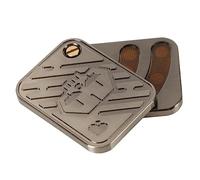 ViaGasaFamido Push Card Magnetic Pust Card Slider Scept Silent Cool Metal Fidget Giocattoli Ruota Manualmente Giocattoli per Adolescenti papà