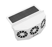 ViaGasaFamido Raffreddatore per Auto Ad Energia Solare, Materiale ABS, Ventola per Auto Ad Alta Efficienza Energetica con 3 Ventole per il Massimo Comfort Sui Sedili Posteriori